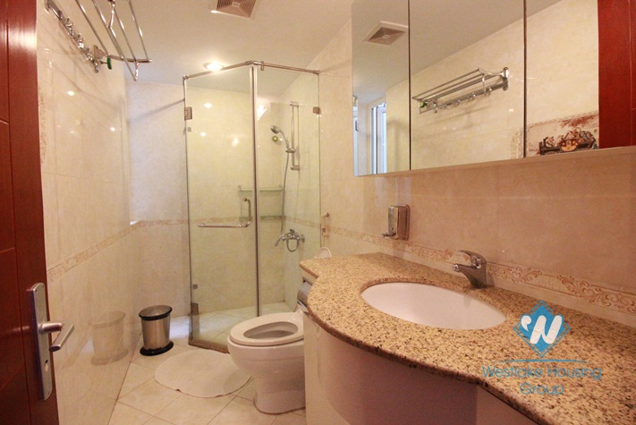 Large size apartment with 02 bedrooms for rent in Ba Dinh District, Hanoi